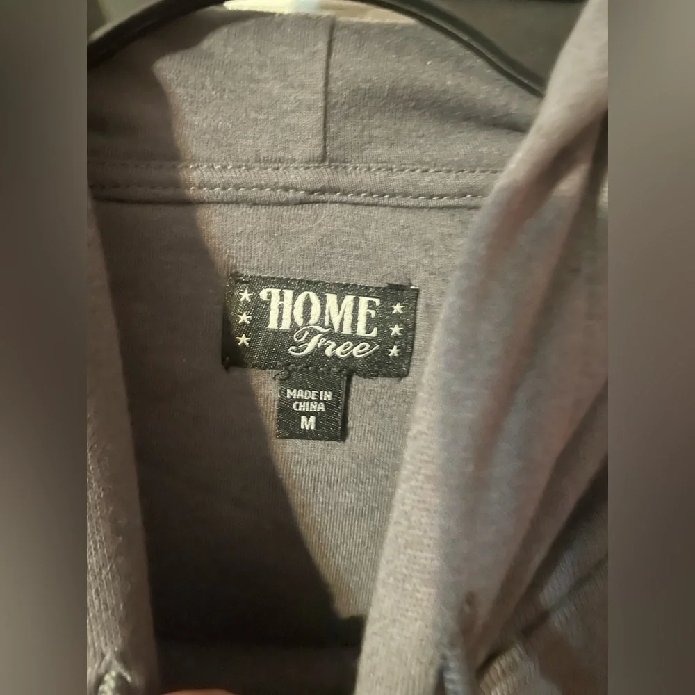 NWT Home Free‎ Georgia Script Hoodie Charcoal Gray Men’s Medium Relaxed Fit